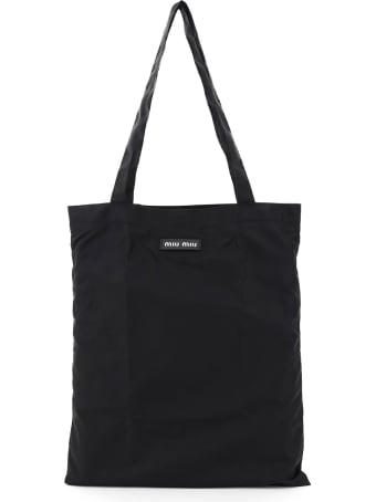 Miu Miu Foldable Nylon Tote Bag