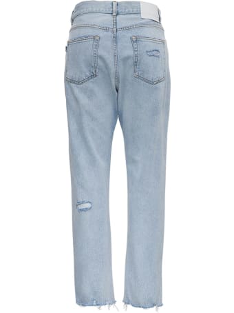 MSGM Destroyed Jeans With Tear Detail