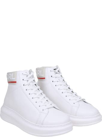 Karl Lagerfeld Sneakers Kapri Mens In White Leather