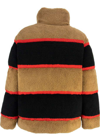 Burberry Bradfield - Colour Block Fleece Jacquard Puffer Jacket