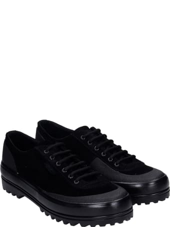 Superga Cotseu Sneakers In Black Suede