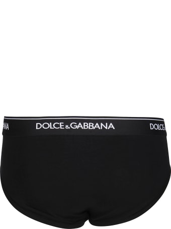 Dolce & Gabbana Black Cotton Briefs