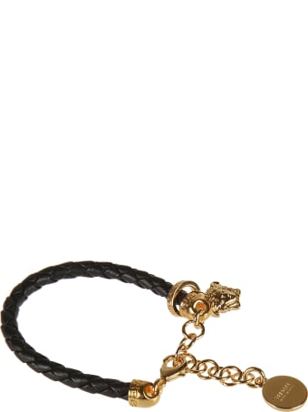 Versace Medusa Head Pendant Woven Bracelet