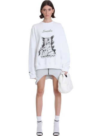 Lourdes Sweatshirt In White Polyamide