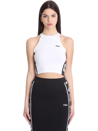 Fila Tama Sport T-shirts & Tops In White Polyester