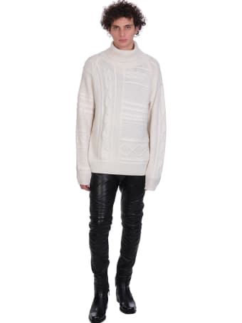 Jacob Lee Knitwear In White Cashmere