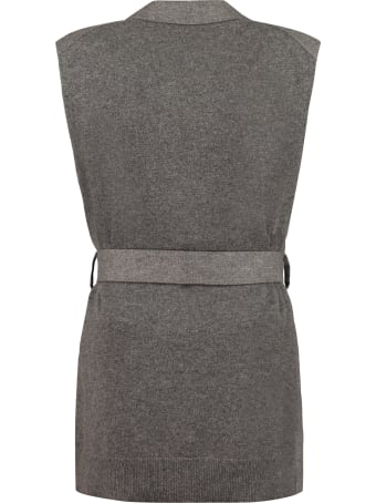 Agnona Belted Long Vest