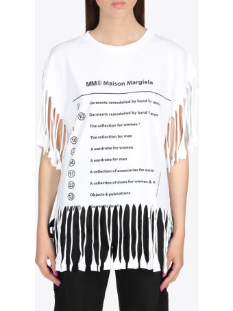 MM6 Maison Margiela Fringed T-shirt
