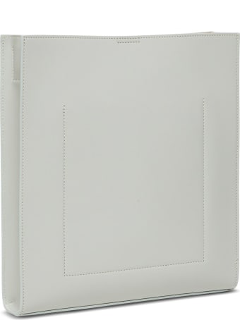 Jil Sander Tangle Crossbody Bag In Sage Colored Leather