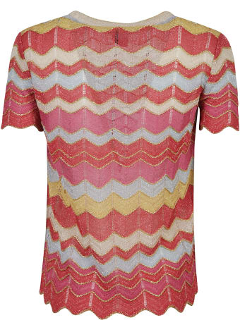 M Missoni Zig-zag Stripe Patterned Top