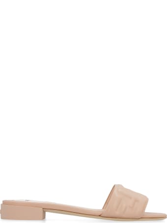 Fendi Leather Flat Sandals