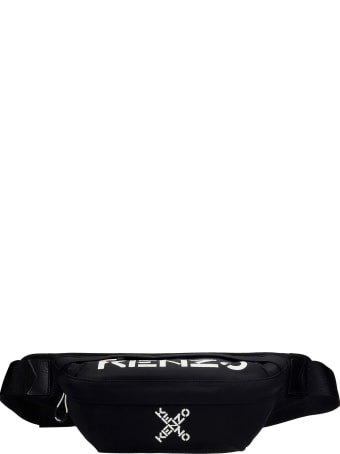 Kenzo Waist Bag In Black Nylon