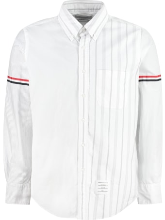 Thom Browne Button-down Collar Cotton Shirt