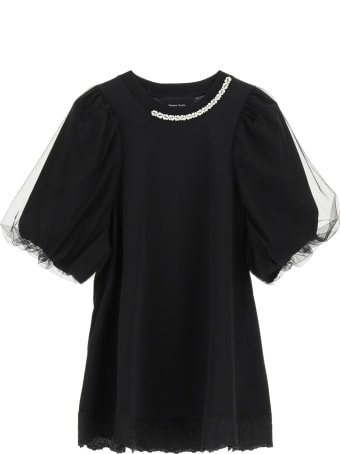 Simone Rocha Embellished A-line T-shirt