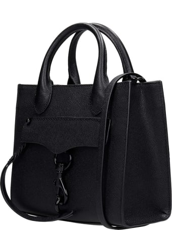 Rebecca Minkoff Hand Bag In Black Leather