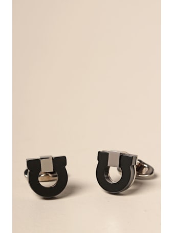 Salvatore Ferragamo Jewel Salvatore Ferragamo Gancini Cufflinks In Brass