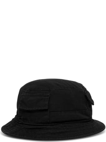 HERON PRESTON Buket Hat In Black Cotton