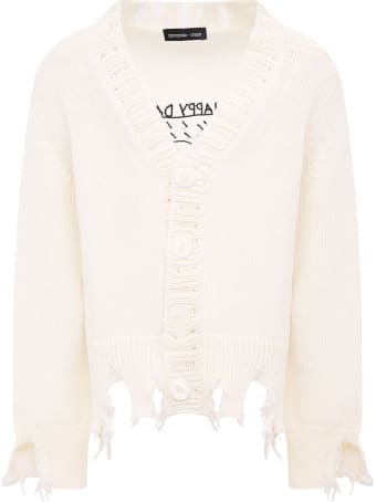 Riccardo Comi White "happy Day" Cardigan