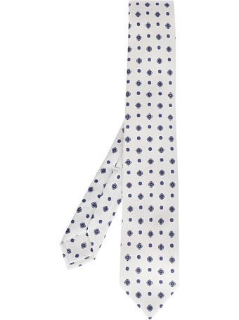 Barba Napoli White Silk Tie