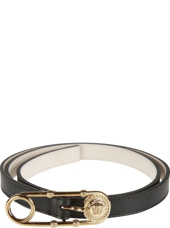 Versace Safety Pin Buckled Belt