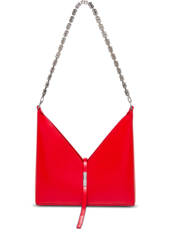 Givenchy Borsa A Tracolla Cut Out Piccola In Pelle Box Rosso
