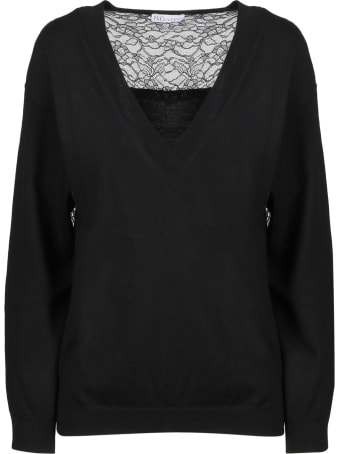 RED Valentino Lace Detail Sweater