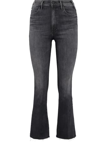 Mother The Hustler Ankle Fray Cropped-fit Jeans