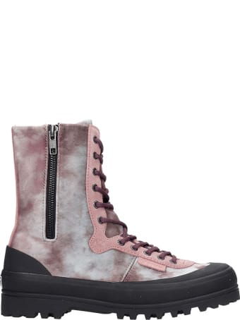 Superga Cotseu Sneakers In Rose-pink Suede