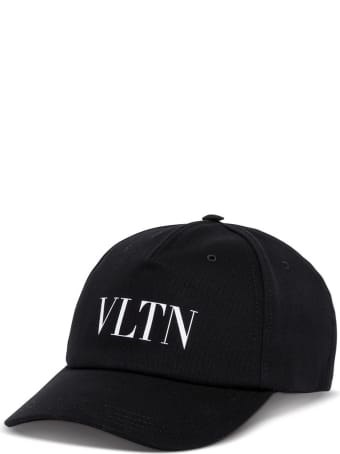 Valentino Garavani Vltn Black Cotton Hat
