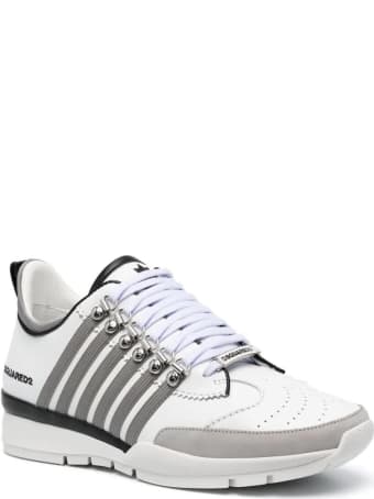 Dsquared2 Man White And Grey 251 Sneakers