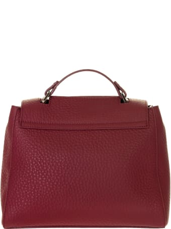 Orciani Sveva Soft Small Leather Handbag With Shoulder Strap