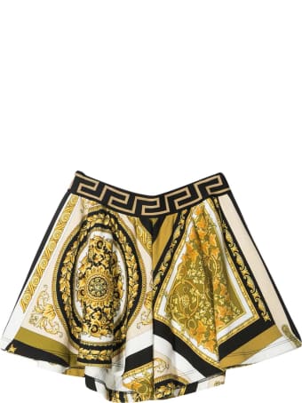 Young Versace Printed Shorts