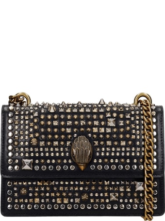 Kurt Geiger Shoulder Bag In Black Leather