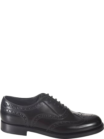 Prada Perforated Oxford Shoes