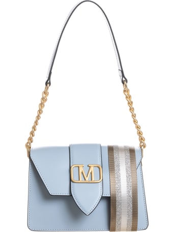 Marc Ellis Kourtney Shoulder Bag In Cyan Leather