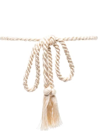 Forte_Forte Braided Beige Belt