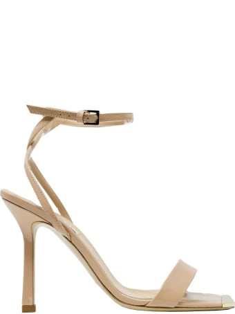 Ninalilou Nude Patent Sandals