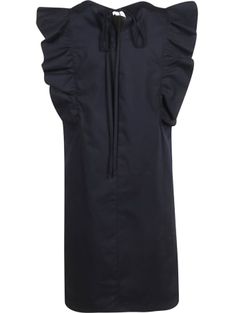 Blugirl Ruffled Sleeve Short Dress