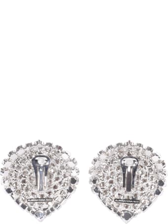 Alessandra Rich Heart Crystal Earrings