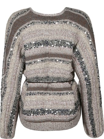Brunello Cucinelli Sequin Detail V-neck Cardigan