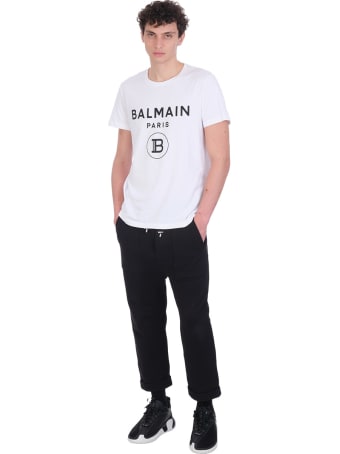 Balmain T-shirt In White Cotton