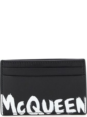 Alexander McQueen Graffiti Logo Credit Card Holder