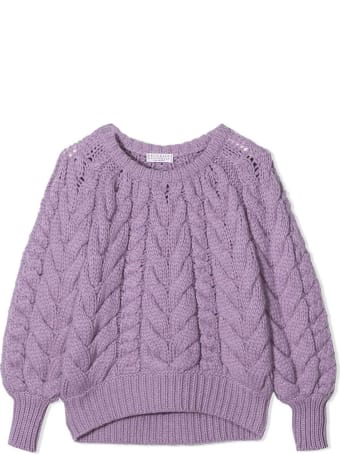 Brunello Cucinelli Raglan Sleeve Cable-knit Sweater