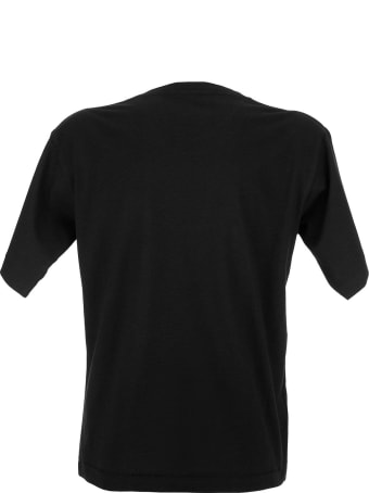 Marni Cotton Jersey Oversized T-shirt Marni/flower Print Black