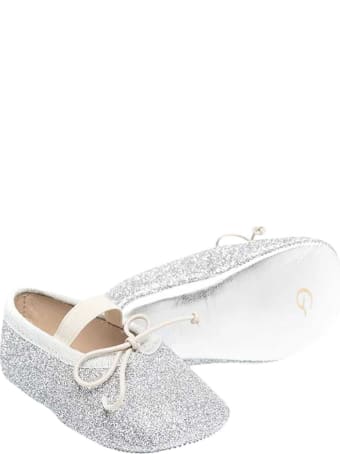 Gallucci Silver Ballet Flats