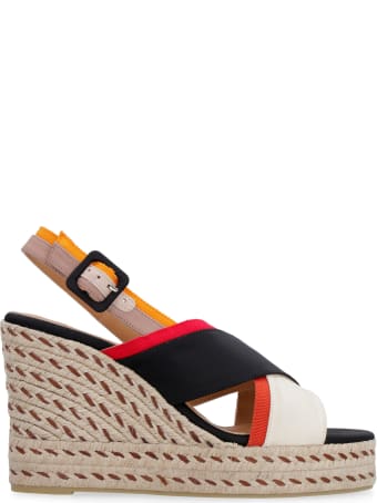 Castañer Barbara Wedges With Crossed Bands