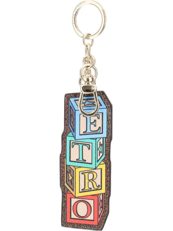 Etro Charm Key Ring Twister Toys Logo