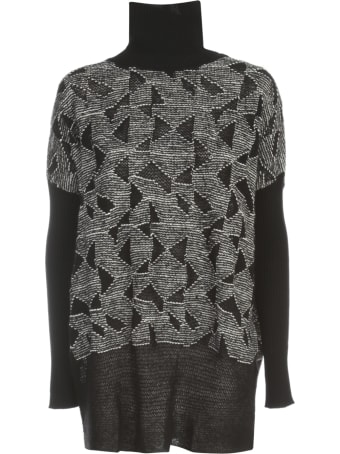 PierAntonioGaspari Long High Neck Sweater Bicolour