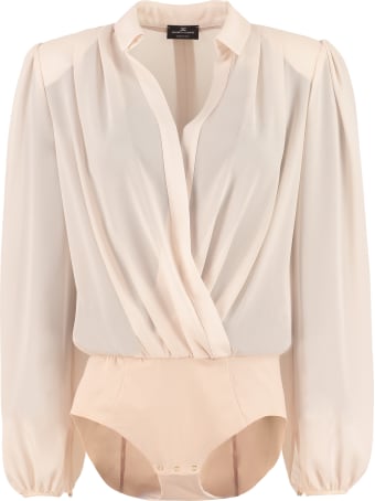 Elisabetta Franchi Celyn B. Crossover V-neck Body-shirt