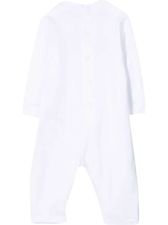 MSGM White Romper With Black Print